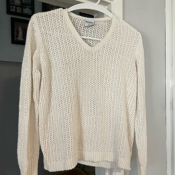 Columbia white women’s sweater sz XL - Picture 1 of 3